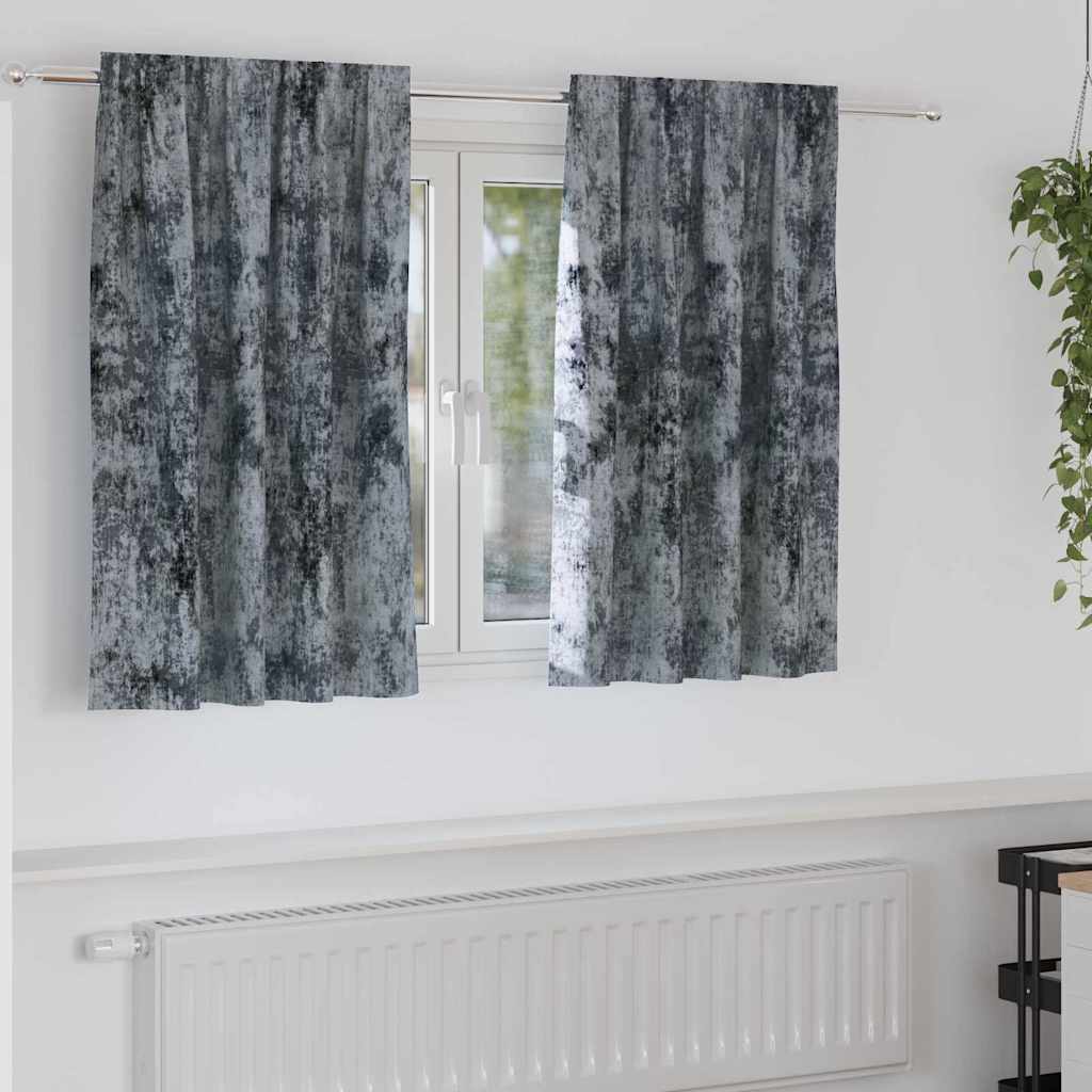 Tende in velluto VidaXL 2 pezzi grigio argento 140 x 140 cm velluto