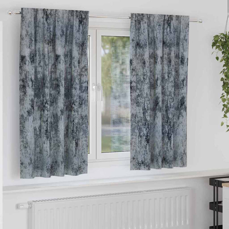 Vidaxl velvet gordijnen 2 pcs zilvergrijs 175 x 140 cm fluweel