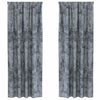 Vidaxl velvet gordijnen 2 pcs zilvergrijs 245 x 140 cm fluweel