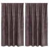Vidaxl velvet gordijnen met gordijnen 2 pcs bruin 140 x 140 cm fluweel