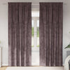 Vidaxl velvet gordijnen met gordijnen 2 pcs bruin 225 x 140 cm fluweel