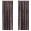 Tende in velluto VidaXL con tende 2 pezzi marrone 260 x 140 cm velluto