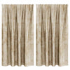 VidaXL cortinas de terciopelo con cortinas 2 piezas crema 140 x 140 cm terciopelo