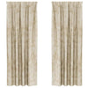 VidaXL cortinas de terciopelo con cortinas 2 piezas crema 245 x 140 cm terciopelo