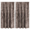 Vidaxl velvet gordijnen 2 pcs cappuccino 140 x 140 cm fluweel