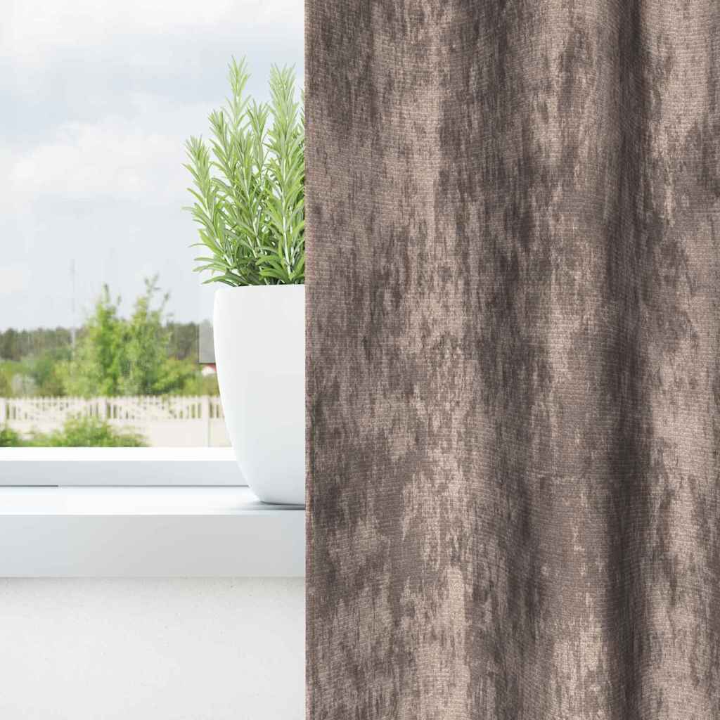 Tende in velluto VidaXL 2 pz cappuccino 245 x 140 cm velluto