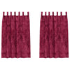 Vidaxl velvet gordijnen 2 pcs wijnrood 175 x 140 cm fluweel