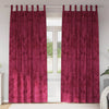 VidaXL cortinas de terciopelo 2 piezas terciopelo rojo vino 225 x 140 cm