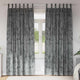 Tende in velluto VidaXL con tende 2 pezzi grigio 225 x 140 cm velluto