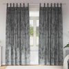 Vidaxl velvet gordijnen met gordijnen 2 pcs grijs 245 x 140 cm fluweel