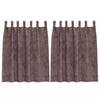 Vidaxl velvet gordijnen met gordijnen 2 pcs bruin 140 x 140 cm fluweel