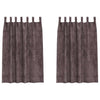 Tende in velluto VidaXL con tende 2 pezzi marrone 175 x 140 cm velluto