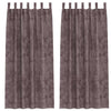 Tende in velluto VidaXL con tende 2 pezzi marrone 260 x 140 cm velluto