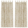 Vidaxl velvet gordijnen met gordijnen 2 pcs crème 225 x 140 cm fluweel