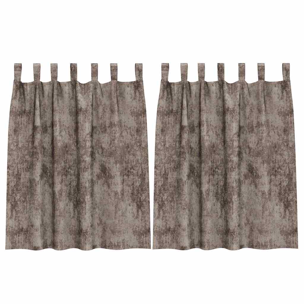VidaXL tende in velluto 2 pz cappuccino 140 x 140 cm velluto