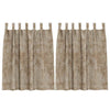 Vidaxl velvet gordijnen 2 pcs champagne 140 x 140 cm fluweel