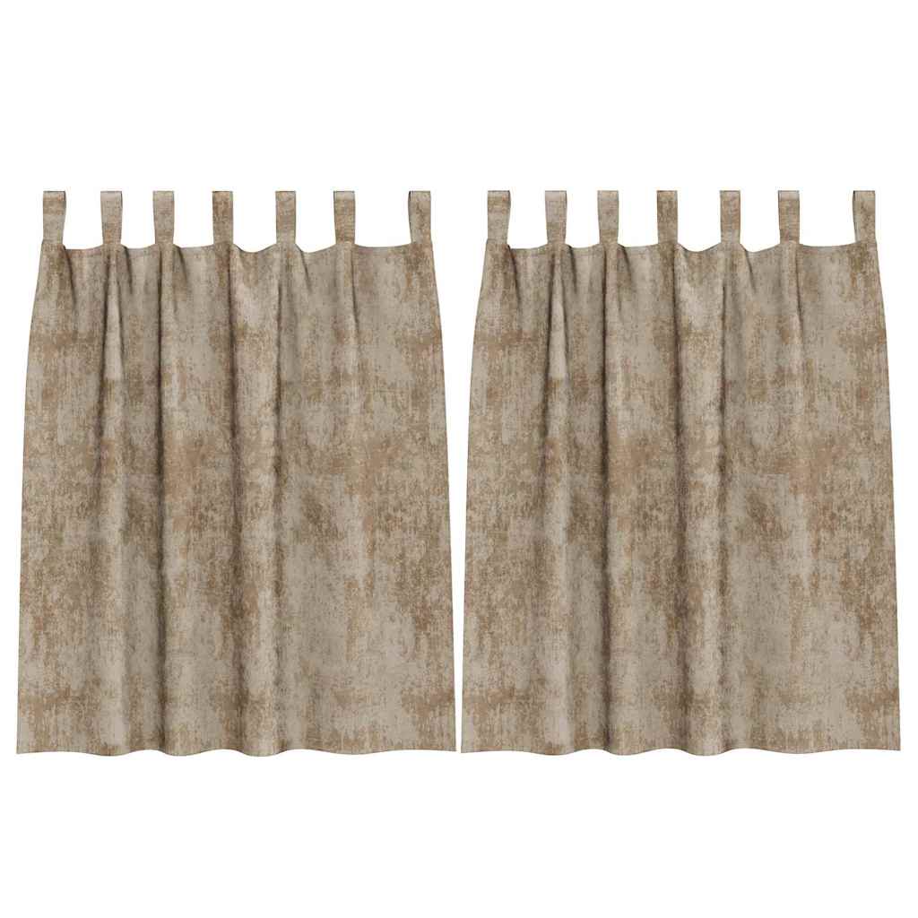 Tende in velluto VidaXL 2 pezzi champagne 140 x 140 cm velluto