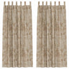 Vidaxl velvet gordijnen 2 pcs champagne 260 x 140 cm fluweel