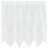 Vidaxl kantgordijn met gordijnen bloemen wit 120 x 150 cm polyester