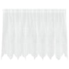 Vidaxl kantgordijn met gordijnen bloemen wit 100 x 200 cm polyester