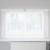 Vidaxl kantgordijn met gordijnen bloemen wit 180 x 200 cm polyester