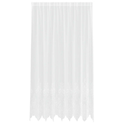 Vidaxl kantgordijn met gordijnen wit 200 x 200 cm polyester
