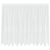 Vidaxl kantgordijn met gordijnen bloemen wit 140 x 300 cm polyester
