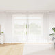 Vidaxl kantgordijn met gordijnen bloemen wit 260 x 300 cm polyester