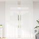Vidaxl kantgordijn met gordijnen bloemen wit 300 x 150 cm polyester