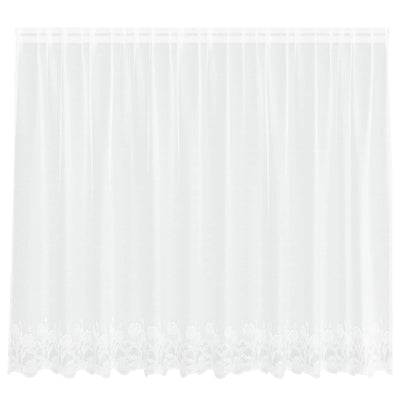 Vidaxl kantgordijn met gordijnen wit 300 x 140 cm polyester