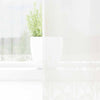 Vidaxx cortina de encaje con cortinas flores blanco 180 x 300 cm poliéster