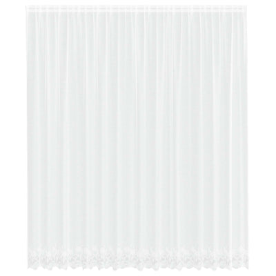 Vidaxl kantgordijn met gordijnen wit 400 ×300 cm polyester