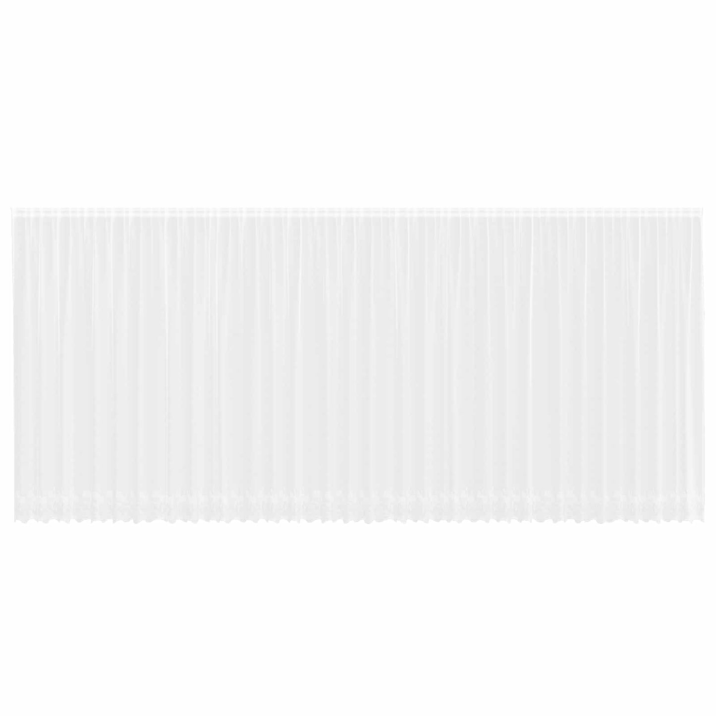 Vidaxl kantgordijn met gordijnen bloemen wit 220 x 900 cm polyester