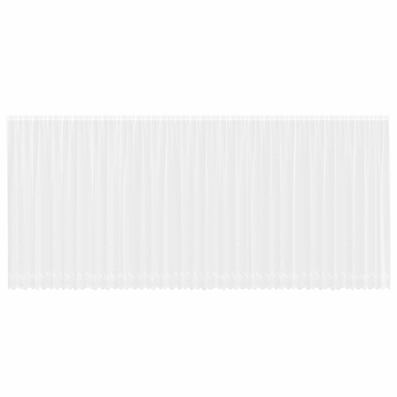 Tenda in pizzo Vidaxx con tende fiori bianchi 245 x 900 cm poliestere