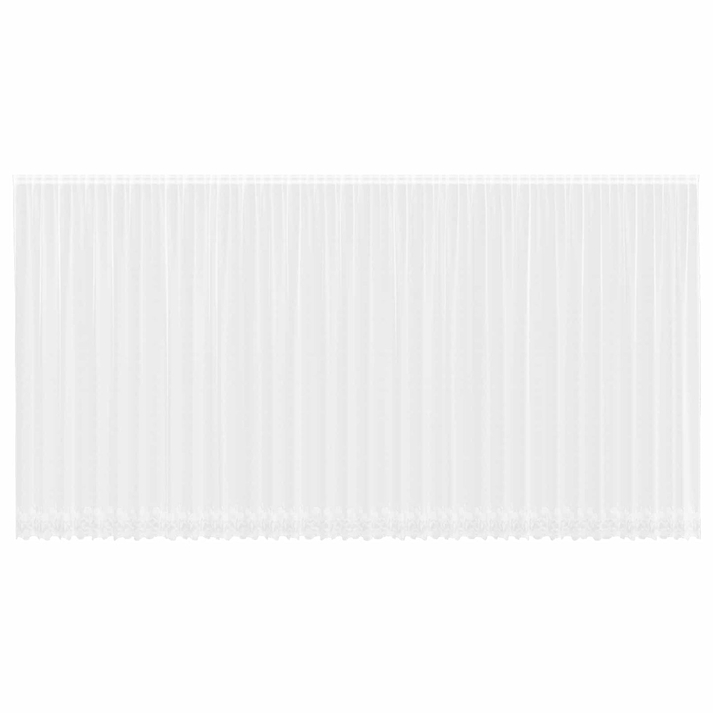 Vidaxl kantgordijn met gordijnen bloemen wit 280 x 900 cm polyester