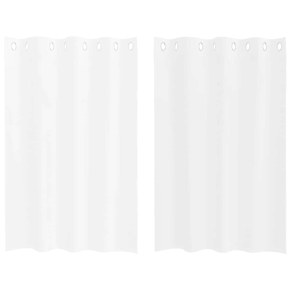 Tenda in voile Vidaxl con tende 2 pezzi bianche 140 x 140 cm in poliestere