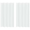 Vidaxl voile gordijn met gordijnen 2 pcs wit 175 x 140 cm polyester