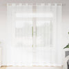Tenda in voile Vidaxx con tende 2 pezzi bianche 225 x 140 cm in poliestere