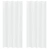 Vidaxl voile gordijn met gordijnen 2 pcs wit 245 x 140 cm polyester