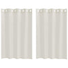 Vidaxl voile gordijn met gordijnen 2 pcs crème 140 x 140 cm polyester