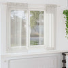 Vidaxl cortina de gasa con cortinas 2 piezas crema 175 x 140 cm poliéster