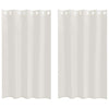 Vidaxl cortina de gasa con cortinas 2 piezas crema 175 x 140 cm poliéster