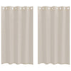 Vidaxl voile gordijn met gordijnen 2 pcs zand 175 x 140 cm polyester
