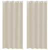 Vidaxl voile gordijn met gordijnen 2 pcs zand 245 x 140 cm polyester