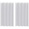 Tenda in voile Vidaxx 2 pezzi grigio chiaro 175 x 140 cm in poliestere