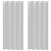 Tenda in voile Vidaxx 2 pezzi grigio chiaro 260 x 140 cm in poliestere