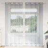 Vidaxl voile gordijn 2 pcs donkergrijs 260 x 140 cm polyester