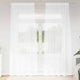 Vidaxl voile gordijn met gordijnen 2 pcs wit 225 x 140 cm polyester