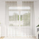 Vidaxl cortina de gasa con cortinas 2 piezas crema 260 x 140 cm poliéster