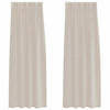 Vidaxl voile gordijn met gordijnen 2 pcs zand 225 x 140 cm polyester